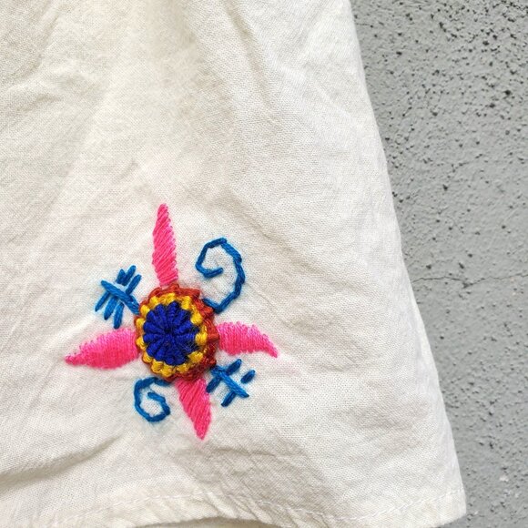 Hand Embroidered Baby Dress Cotton Folk Artisan Latin America Mexico Guatemala - Picture 5 of 9